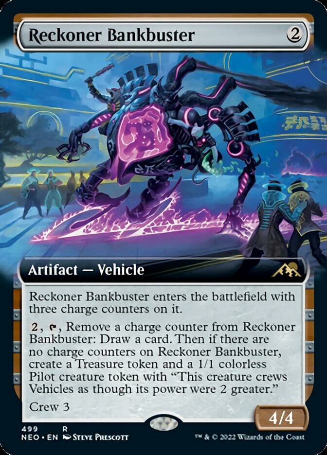 Reckoner Bankbuster (Extended Art) [Kamigawa: Neon Dynasty] | Mega City Incorporated