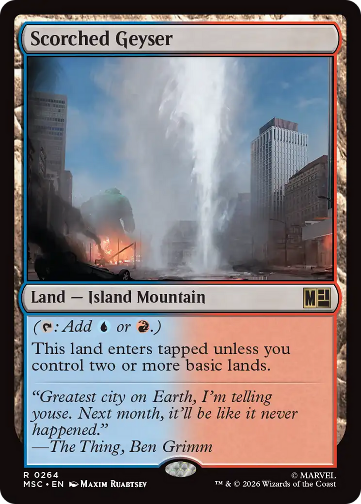 Scorched Geyser [Marvel Super Heroes Commander] | Mega City Incorporated