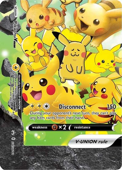 Pikachu V-UNION (SWSH141) (Celebrations) [Sword & Shield: Black Star Promos] | Mega City Incorporated