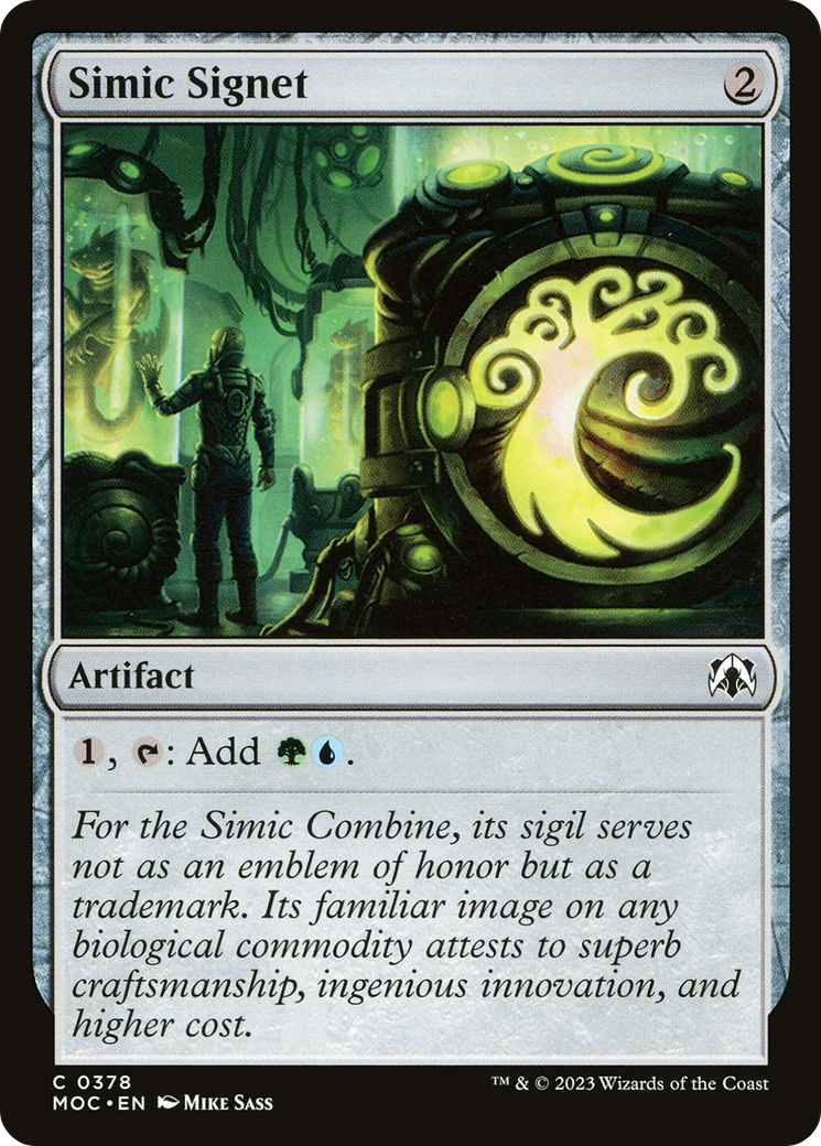 Simic Signet [March of the Machine Commander] | Mega City Incorporated