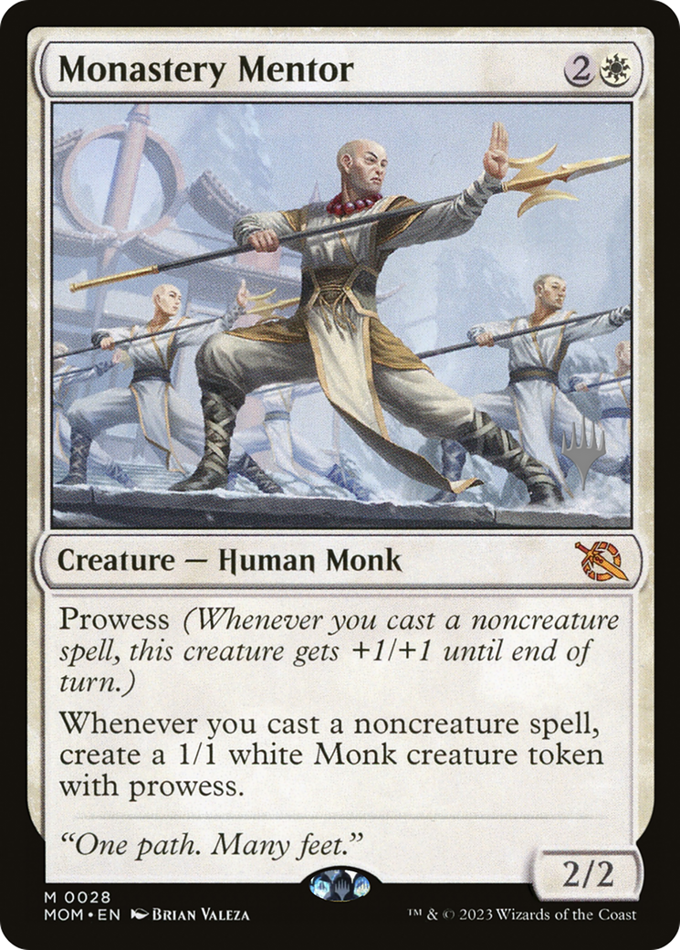 Monastery Mentor (Promo Pack) [March of the Machine Promos] | Mega City Incorporated