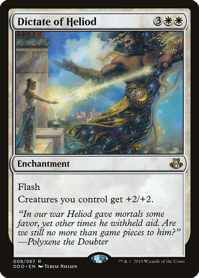 Dictate of Heliod [Duel Decks: Elspeth vs. Kiora] | Mega City Incorporated