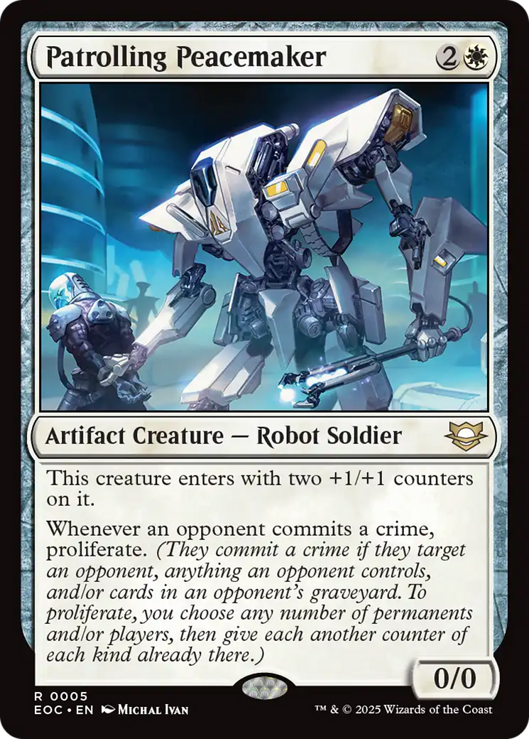 Patrolling Peacemaker [Edge of Eternities Commander] | Mega City Incorporated