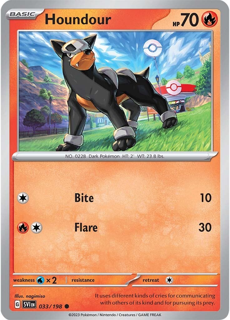 Houndour (033/198) [Scarlet & Violet: Base Set] | Mega City Incorporated