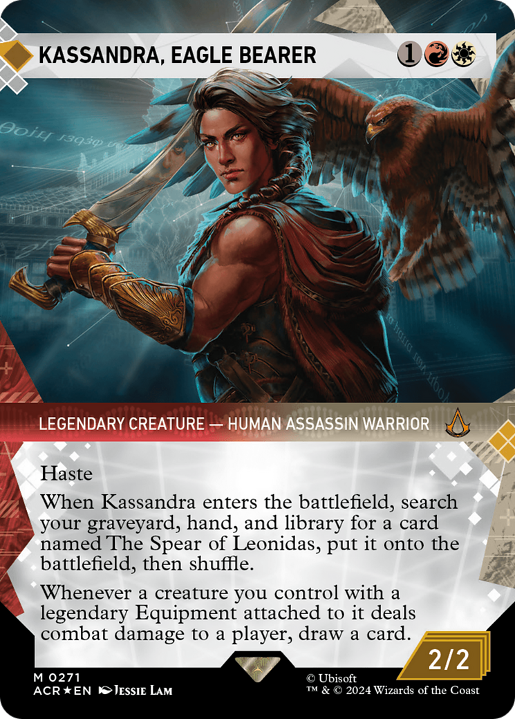 Kassandra, Eagle Bearer (Showcase) (Textured Foil) [Assassin's Creed] | Mega City Incorporated