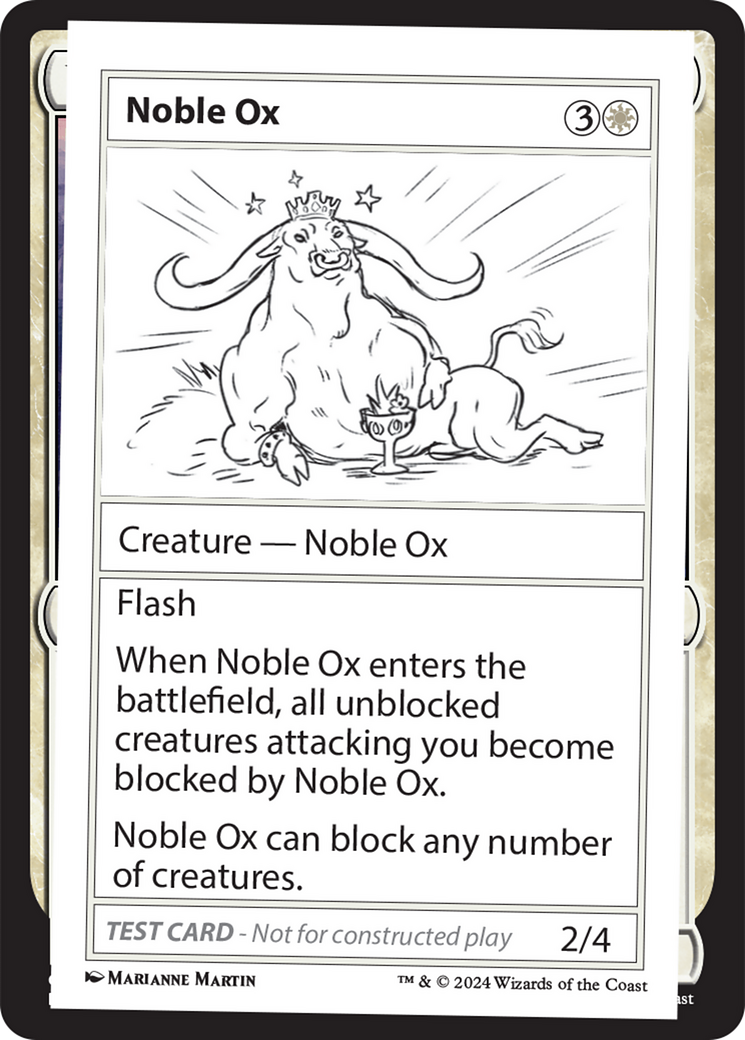 Noble Ox [Mystery Booster 2 Playtest Cards] | Mega City Incorporated