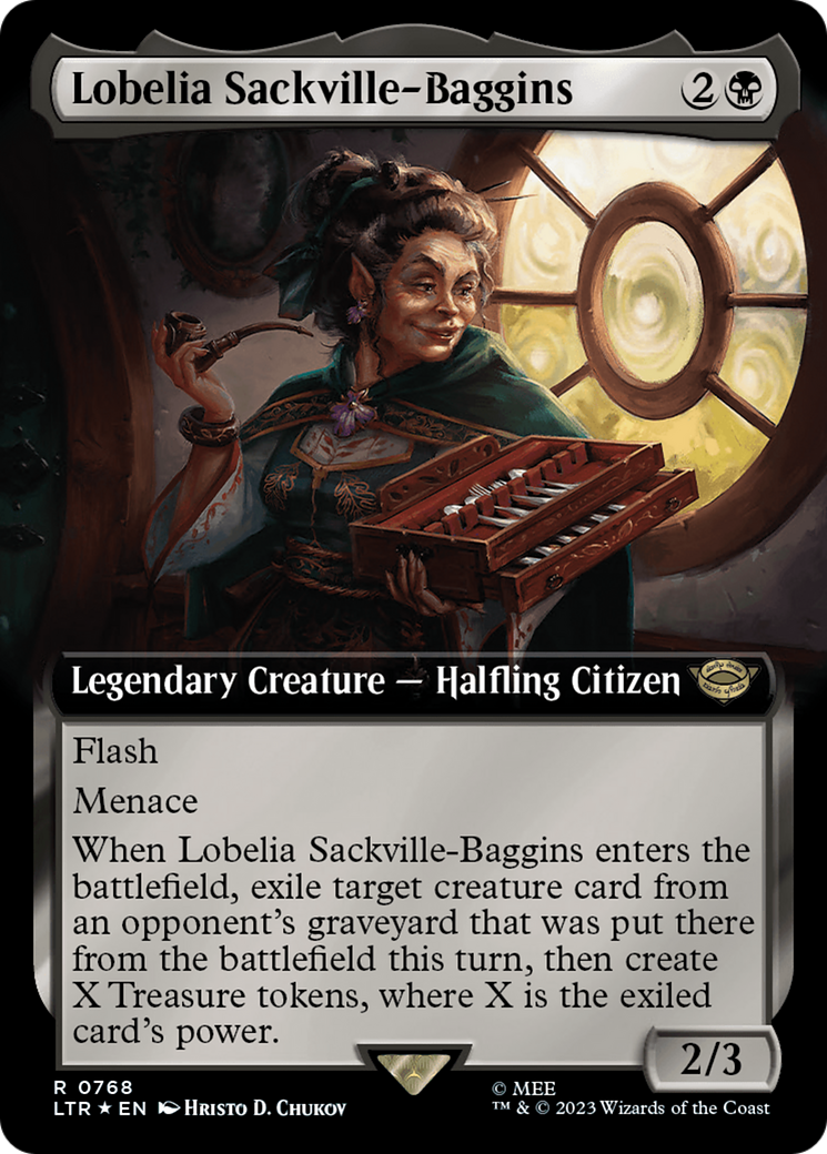 Lobelia Sackville-Baggins (Extended Art) (Surge Foil) [The Lord of the Rings: Tales of Middle-Earth] | Mega City Incorporated