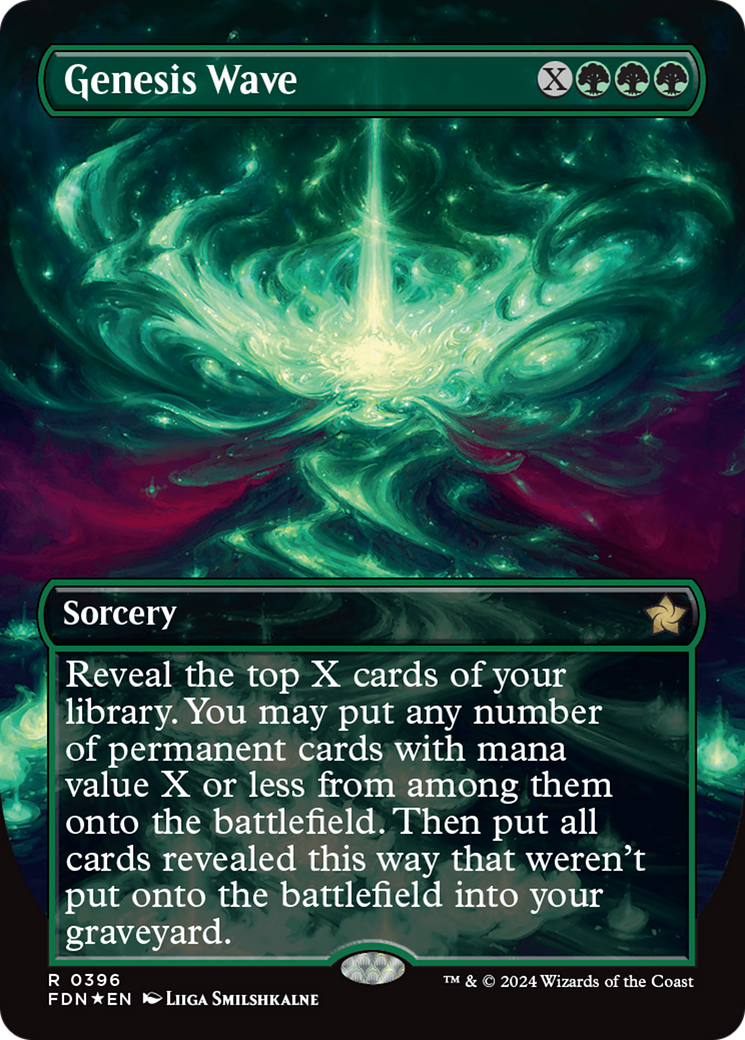 Genesis Wave (Borderless) (Mana Foil) [Foundations] | Mega City Incorporated