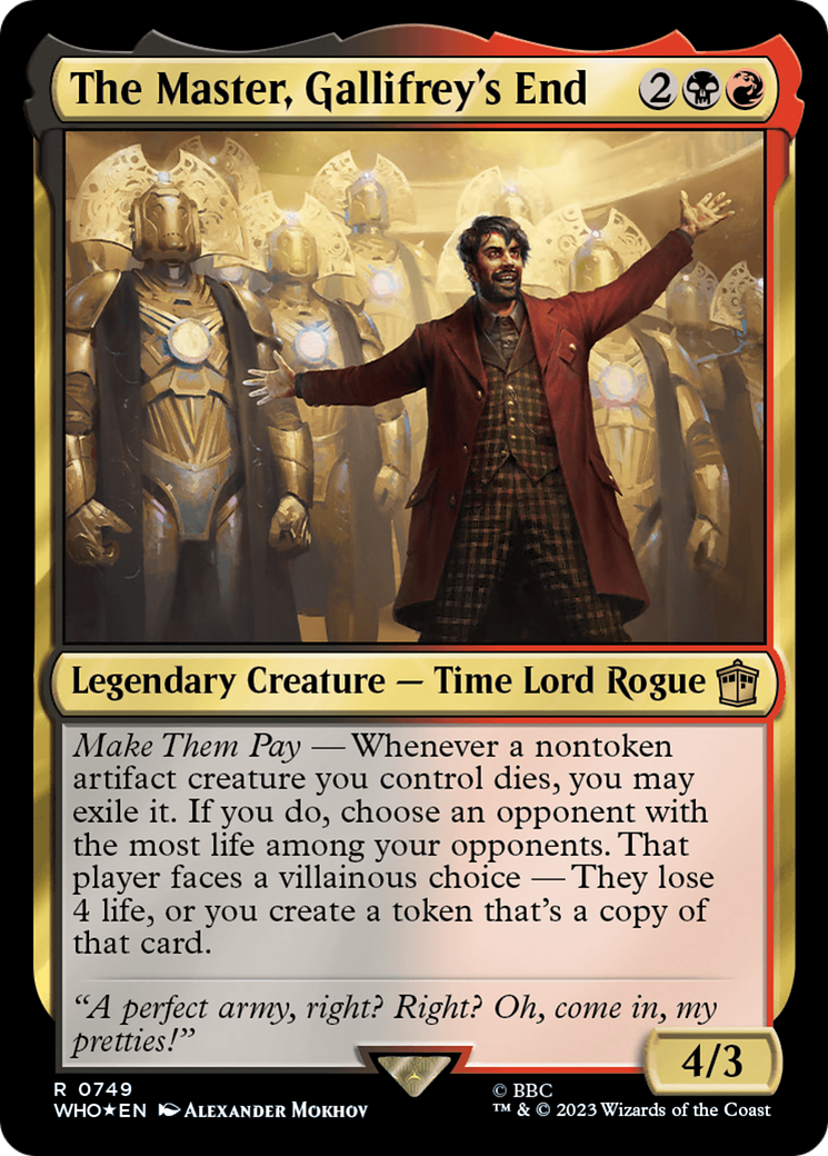 The Master, Gallifrey's End (Surge Foil) [Doctor Who] | Mega City Incorporated