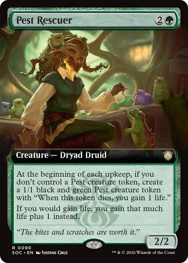 Pest Rescuer (Extended Art) [Secrets of Strixhaven Commander] | Mega City Incorporated
