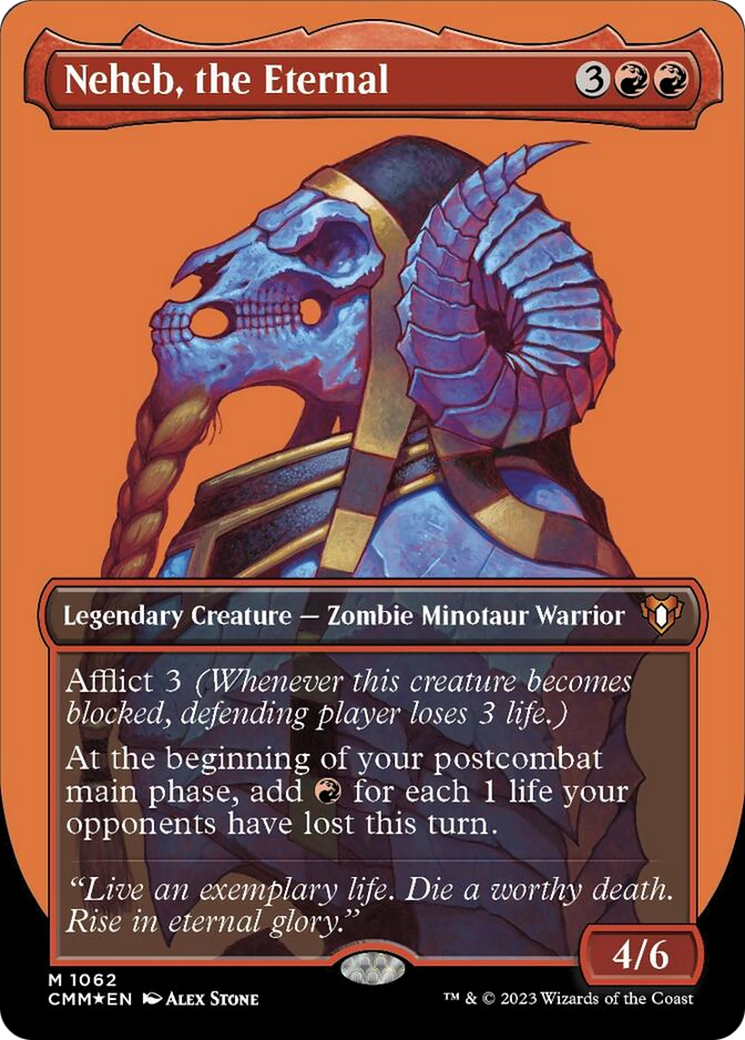 Neheb, the Eternal (Borderless Textured Foil Frame Break) [Commander Masters] | Mega City Incorporated