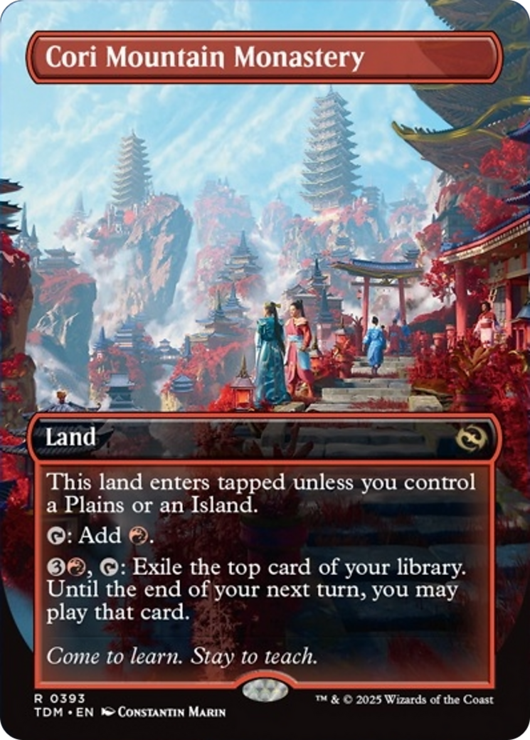 Cori Mountain Monastery (Borderless) [Tarkir: Dragonstorm] | Mega City Incorporated