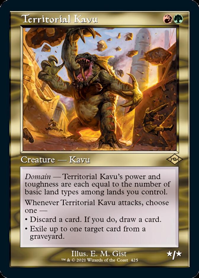 Territorial Kavu (Retro Foil Etched) [Modern Horizons 2] | Mega City Incorporated