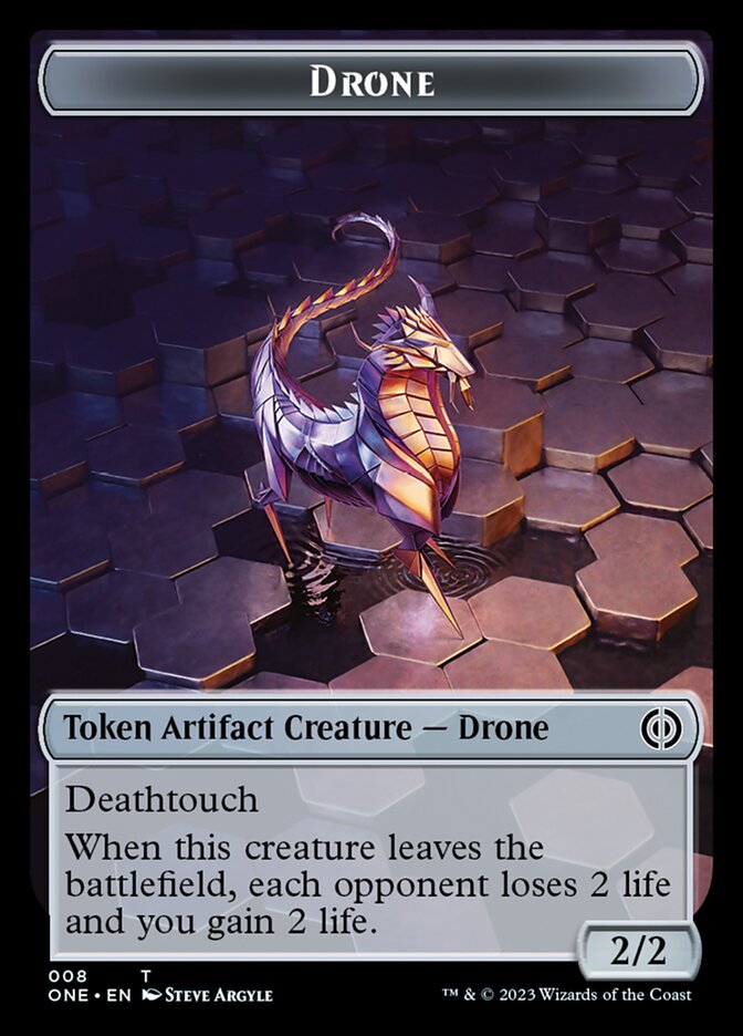 Drone Token [Phyrexia: All Will Be One Tokens] | Mega City Incorporated