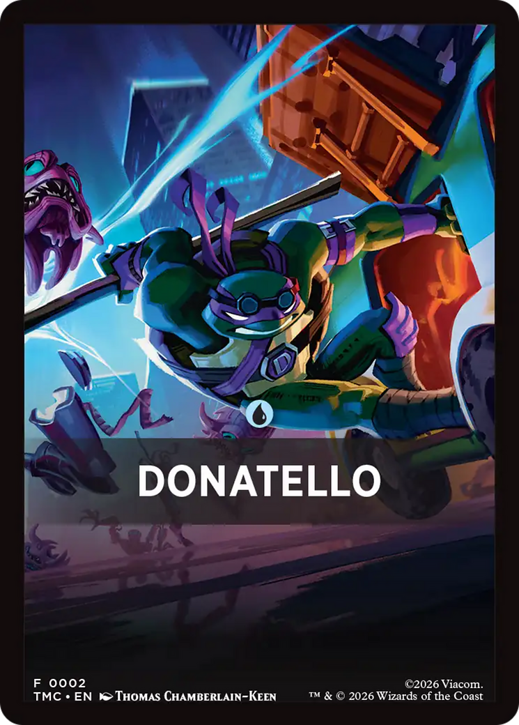 Donatello Theme Card [Teenage Mutant Ninja Turtles Commander Tokens] | Mega City Incorporated
