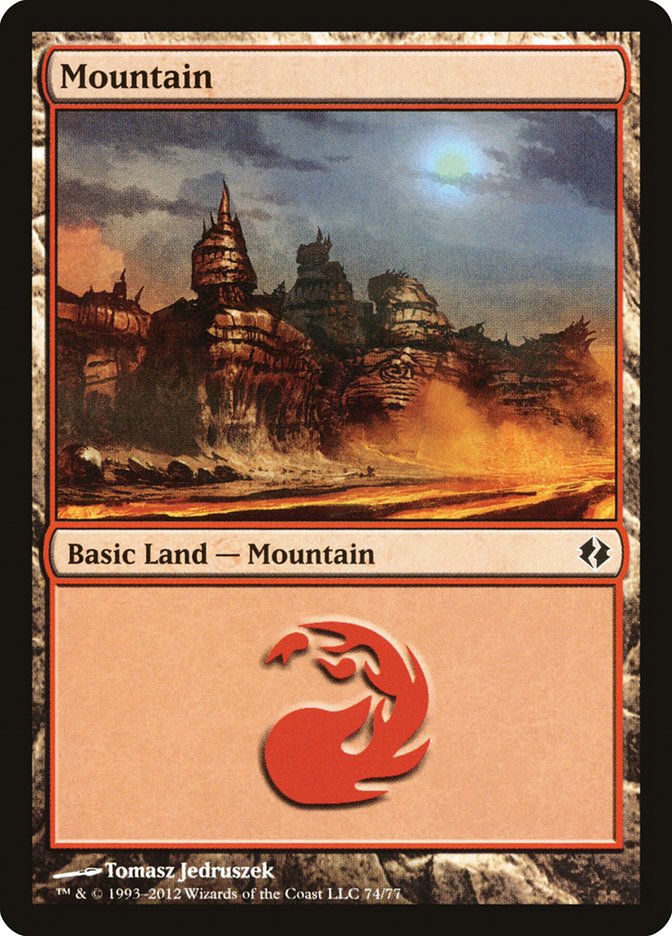 Mountain (74) [Duel Decks: Venser vs. Koth] | Mega City Incorporated