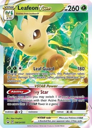 Leafeon VSTAR (SWSH195) (Jumbo Card) [Sword & Shield: Black Star Promos] | Mega City Incorporated