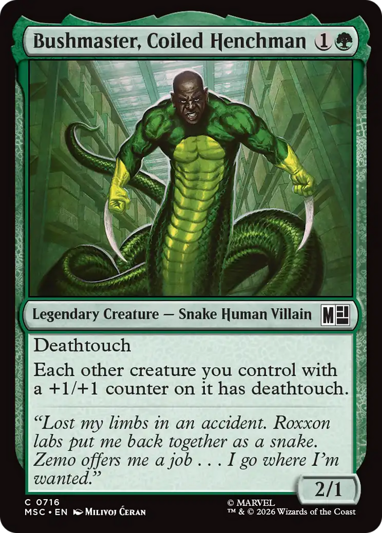 Bushmaster, Coiled Henchman [Marvel Super Heroes Commander] | Mega City Incorporated