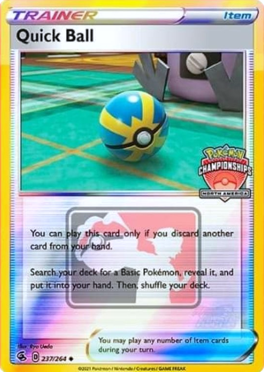 Quick Ball (237/264) (North America Championships Promo) [Sword & Shield: Fusion Strike] | Mega City Incorporated