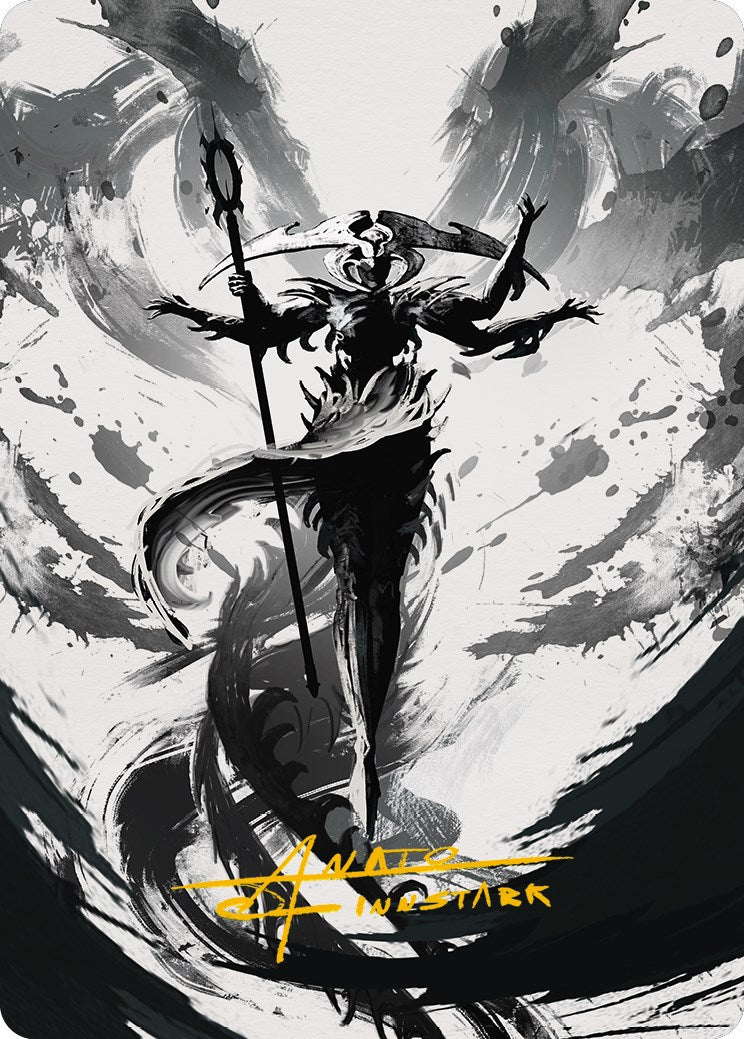 Atraxa, Grand Unifier 2 Art Card (Gold-Stamped Signature) [Phyrexia: All Will Be One Art Series] | Mega City Incorporated
