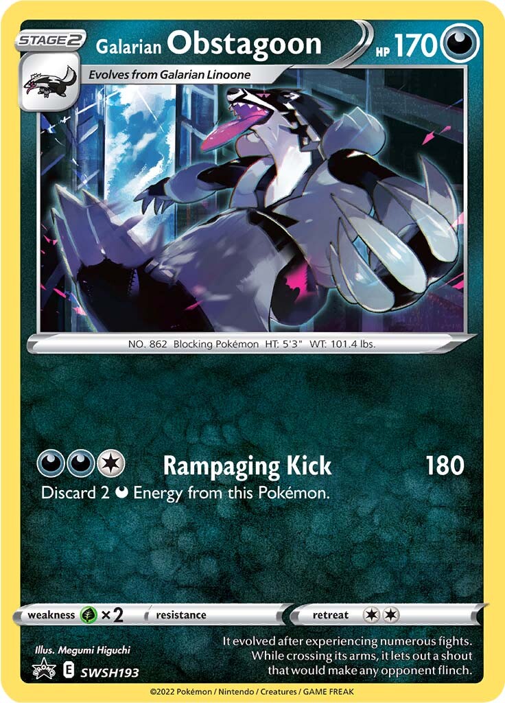 Galarian Obstagoon (SWSH193) [Sword & Shield: Black Star Promos] | Mega City Incorporated