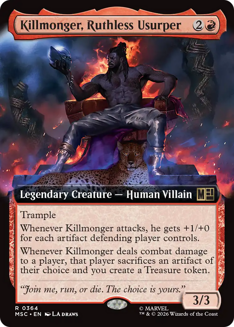 Killmonger, Ruthless Usurper (Extended Art) [Marvel Super Heroes Commander] | Mega City Incorporated