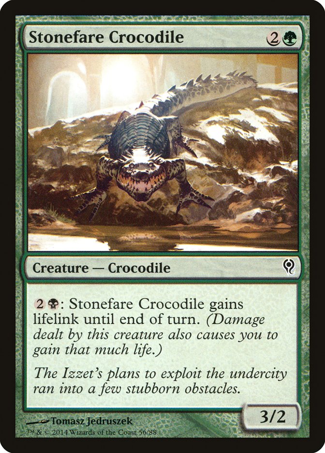 Stonefare Crocodile [Duel Decks: Jace vs. Vraska] | Mega City Incorporated