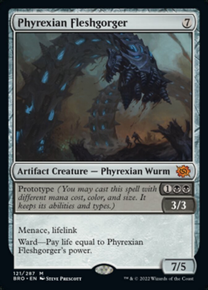 Phyrexian Fleshgorger (Promo Pack) [The Brothers' War Promos] | Mega City Incorporated