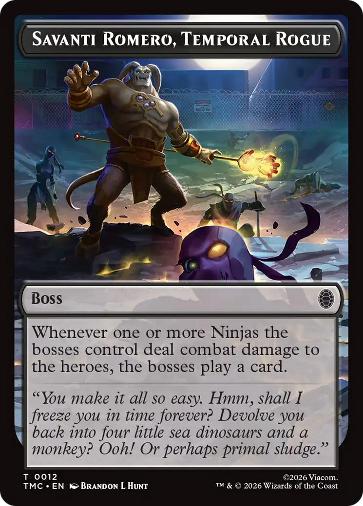 Savanti Romero, Temporal Rogue [Teenage Mutant Ninja Turtles Commander Tokens] | Mega City Incorporated