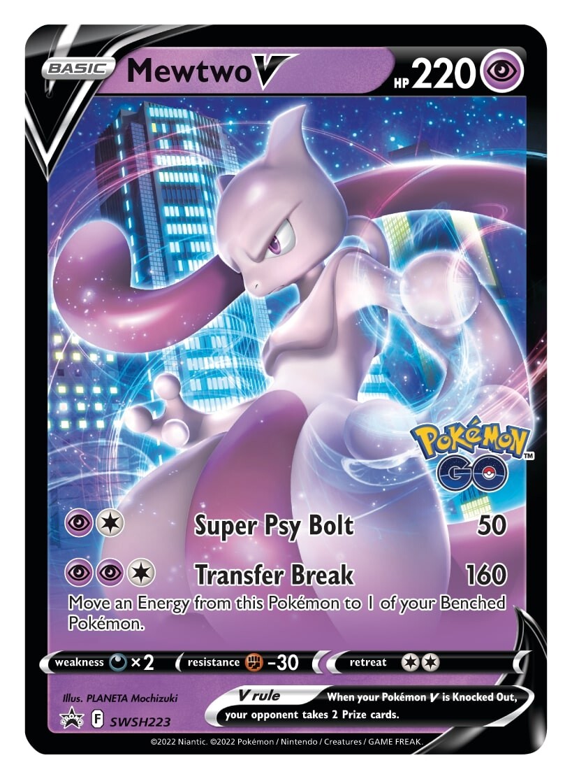 Mewtwo V (SWSH223) [Sword & Shield: Black Star Promos] | Mega City Incorporated