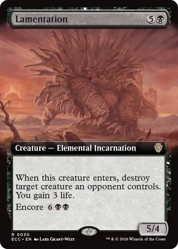 Lamentation (Extended Art) [Lorwyn Eclipsed Commander] | Mega City Incorporated