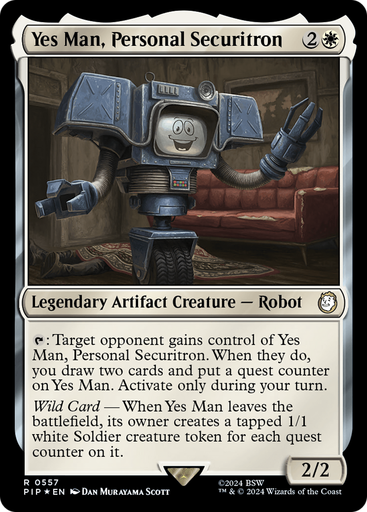 Yes Man, Personal Securitron (Surge Foil) [Fallout] | Mega City Incorporated