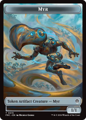 Gingerbrute // Myr Double-Sided Token [Reality Fracture Commander Tokens] | Mega City Incorporated