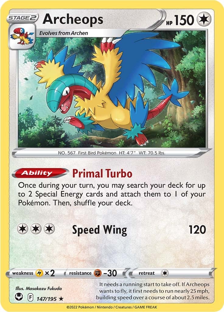 Archeops (147/195) (Theme Deck Exclusive) [Sword & Shield: Silver Tempest] | Mega City Incorporated