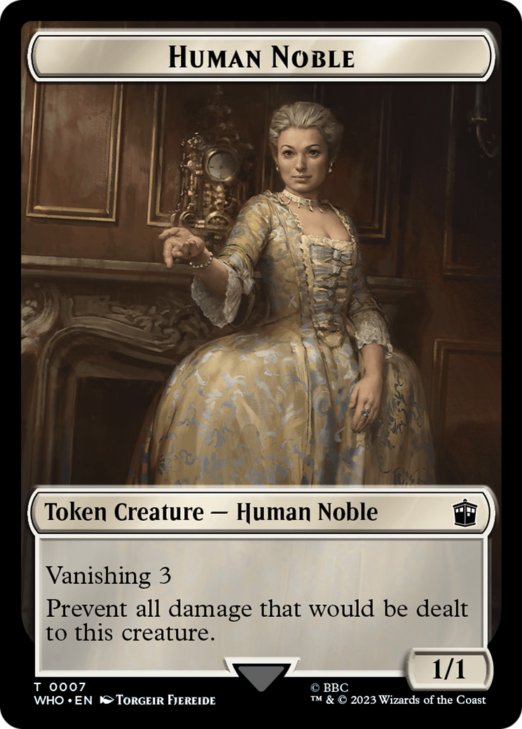 Human Noble // Cyberman Double-Sided Token [Doctor Who Tokens] | Mega City Incorporated