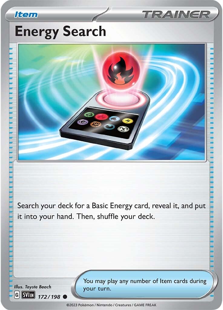 Energy Search (172/198) [Scarlet & Violet: Base Set] | Mega City Incorporated