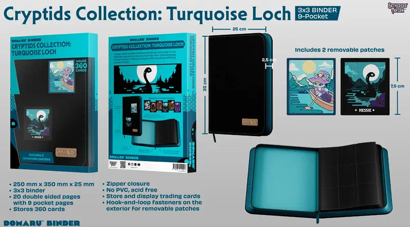 Gatherers' Tavern 9 PKT Domaru Binder Cryptide Collection - Turquoise Loch | Mega City Incorporated