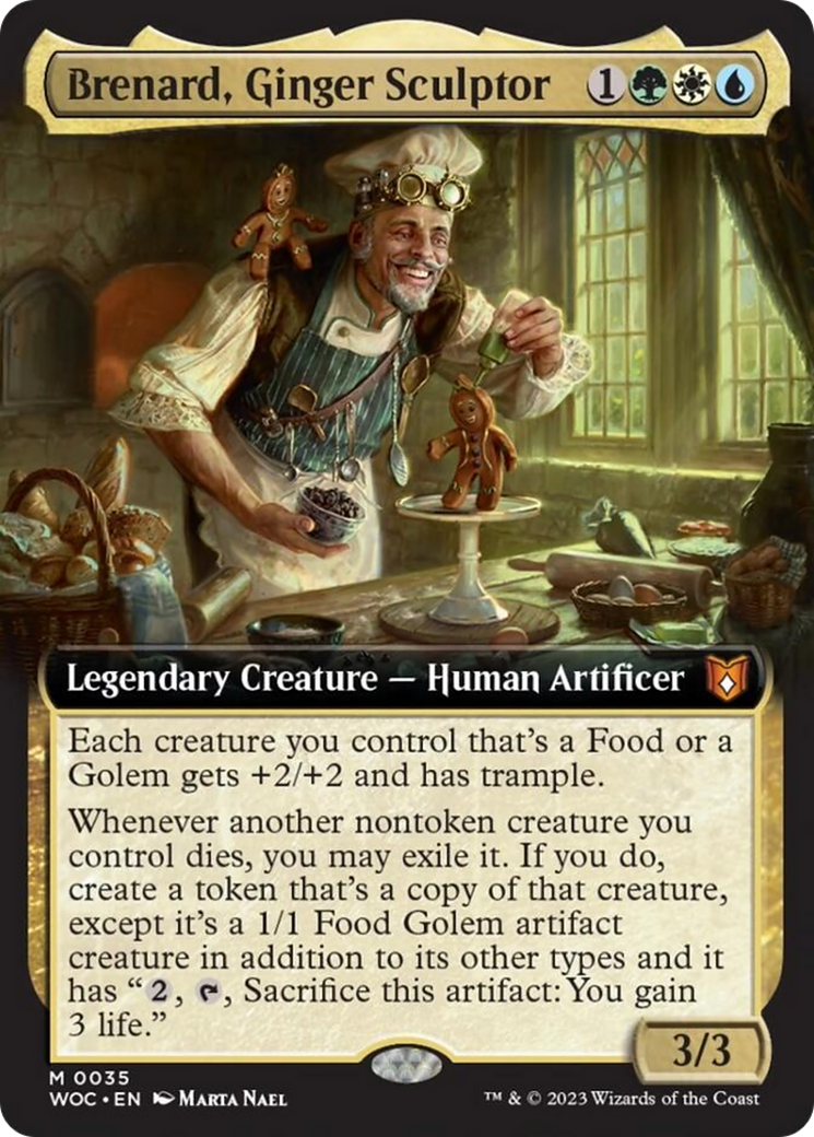 Brenard, Ginger Sculptor (Extended Art) [Wilds of Eldraine Commander] | Mega City Incorporated