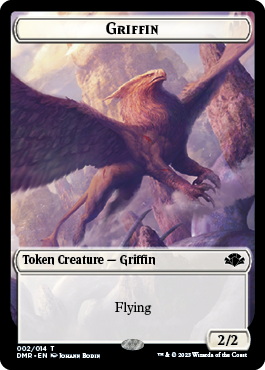 Griffin Token [Dominaria Remastered Tokens] | Mega City Incorporated