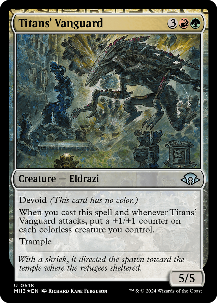 Titans' Vanguard (Ripple Foil) [Modern Horizons 3] | Mega City Incorporated