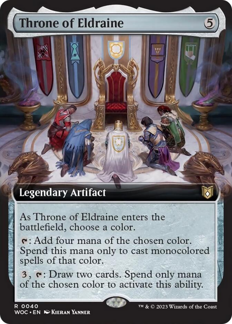 Throne of Eldraine (Extended Art) [Wilds of Eldraine Commander] | Mega City Incorporated