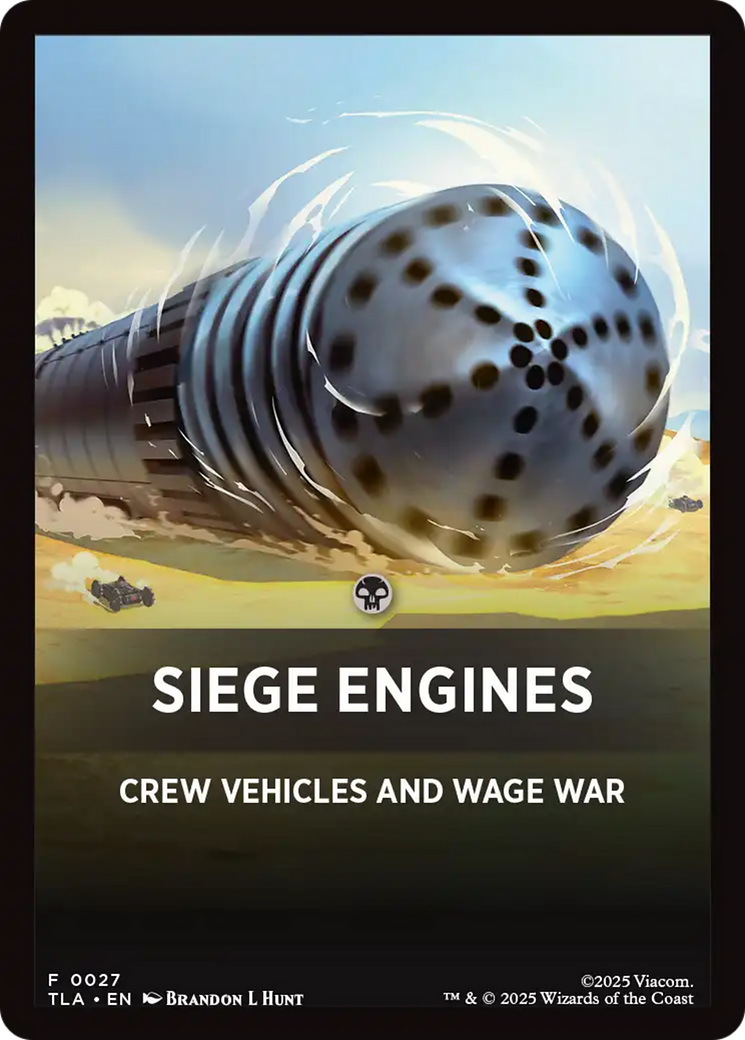 Siege Engines Theme Card [Avatar: The Last Airbender Tokens] | Mega City Incorporated