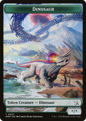 Elemental (09) // Dinosaur Double-Sided Token [March of the Machine Tokens] | Mega City Incorporated