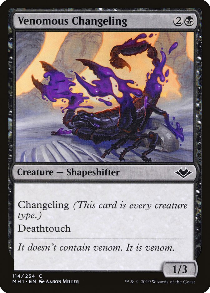 Venomous Changeling [Modern Horizons] | Mega City Incorporated