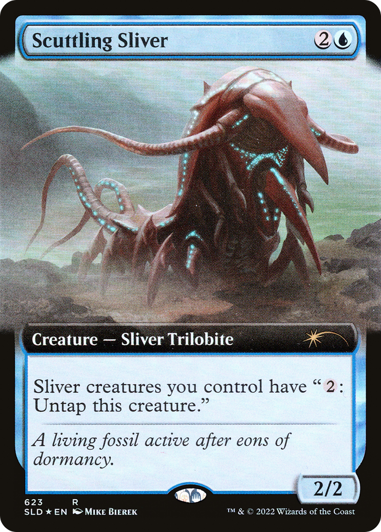 Scuttling Sliver (Extended Art) [Secret Lair Drop Promos] | Mega City Incorporated