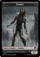 Elephant // Zombie Double-Sided Token [Modern Horizons 3 Commander Tokens] | Mega City Incorporated