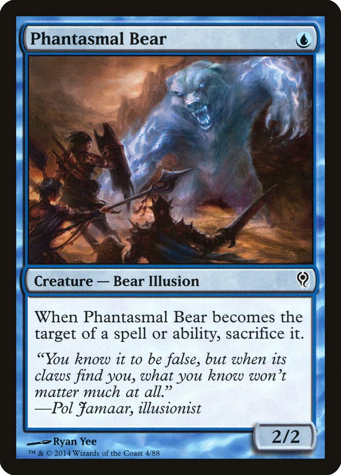 Phantasmal Bear [Duel Decks: Jace vs. Vraska] | Mega City Incorporated