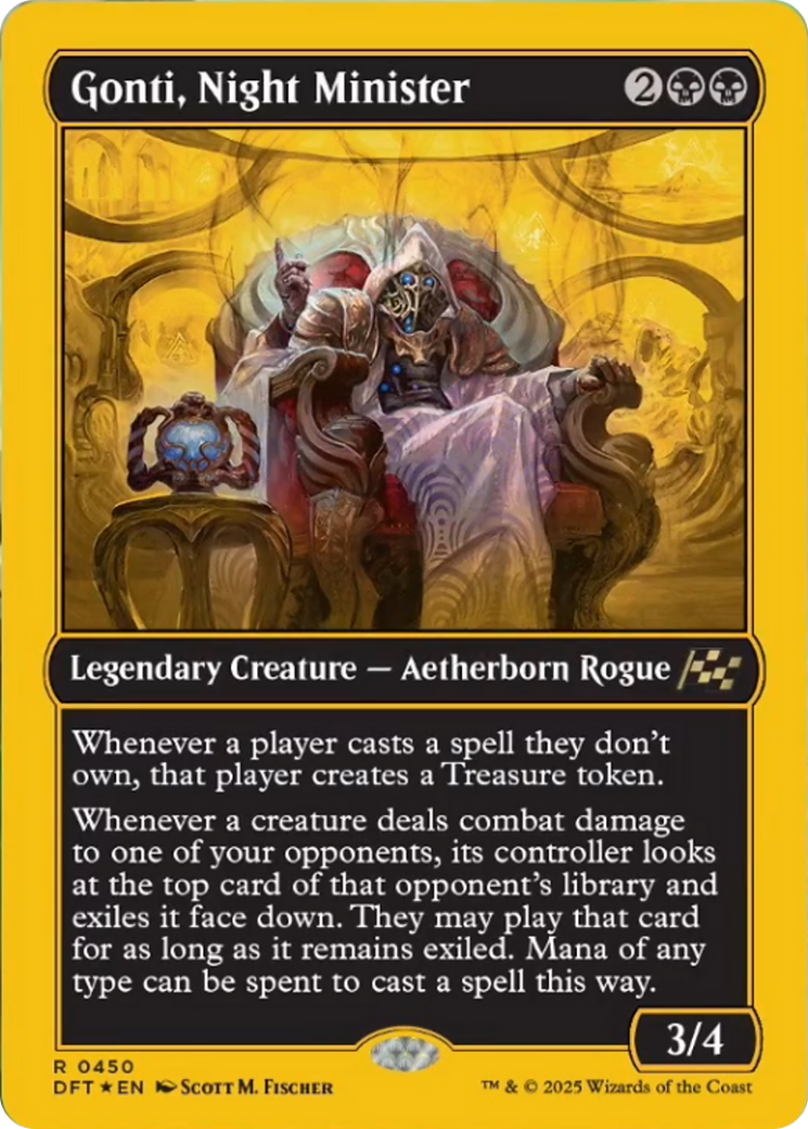 Gonti, Night Minister (First-Place Foil) [Aetherdrift] | Mega City Incorporated