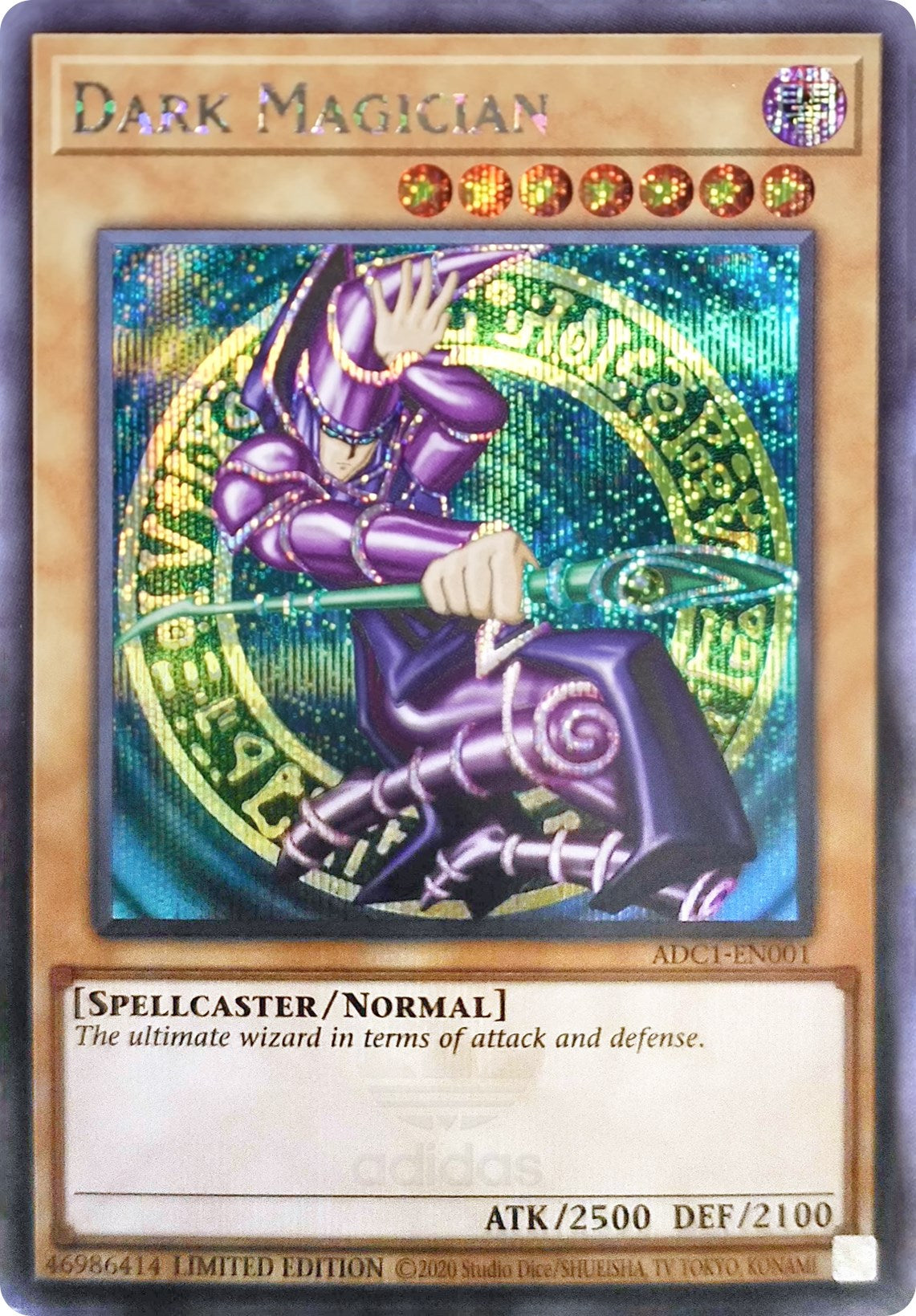 Dark Magician (Adidas Exclusive) [ADC1-EN001] Prismatic Secret Rare | Mega City Incorporated