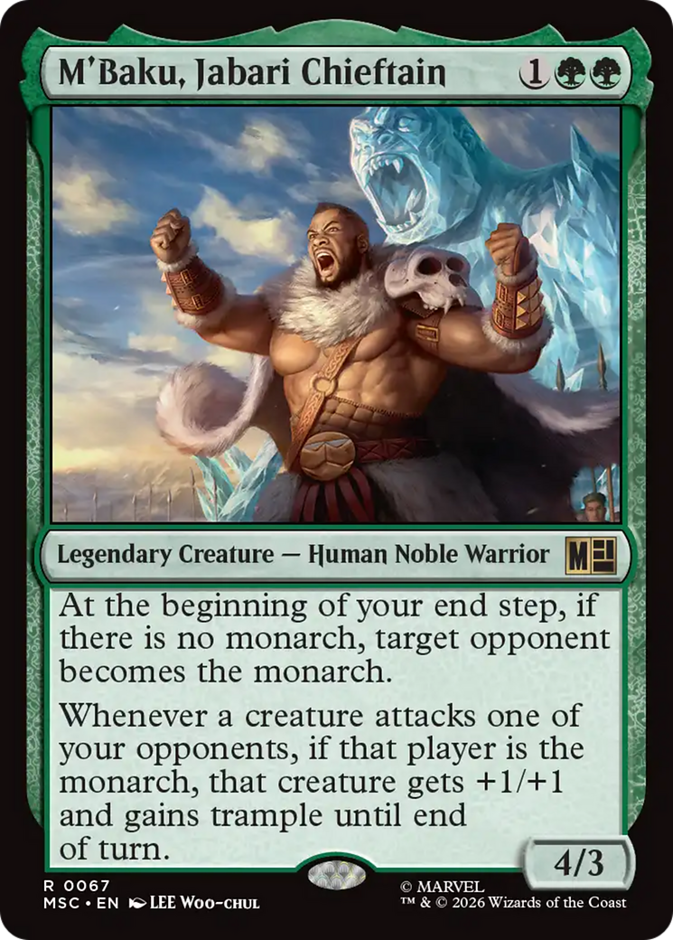 M'Baku, Jabari Chieftain (Surge Foil) [Marvel Super Heroes Commander] | Mega City Incorporated
